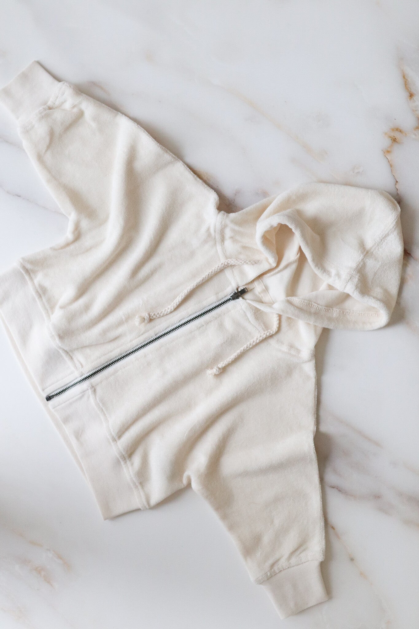 【LAST ONE】Volume hoodie Ecru cream