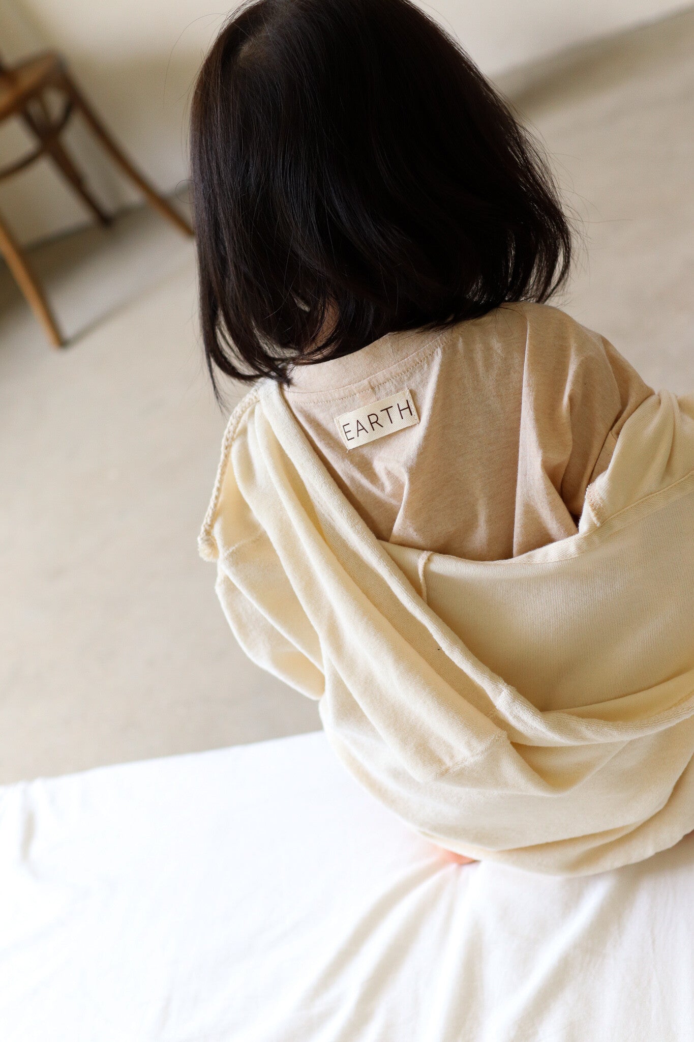 【LAST ONE】Volume hoodie Ecru cream