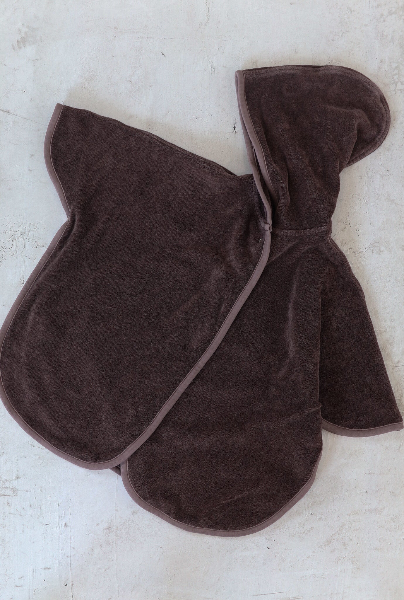 【LAST ONE】Towel poncho / Brown