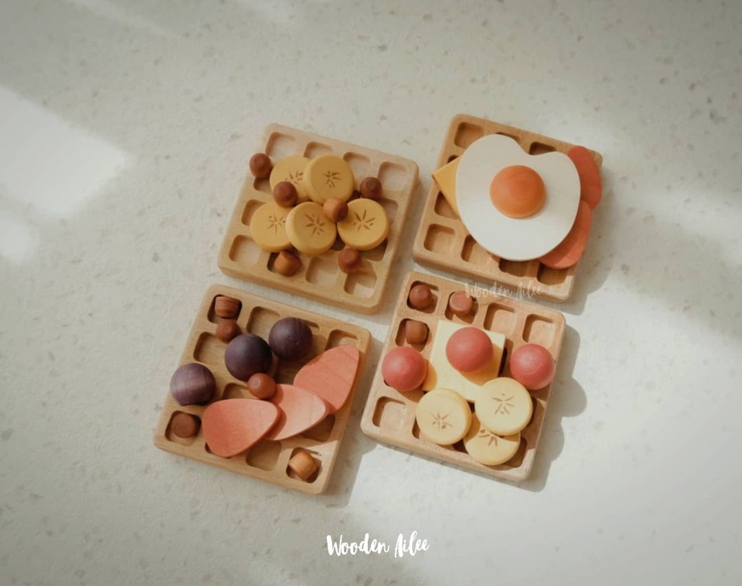 【LAST TWO】Wooden Waffle Set