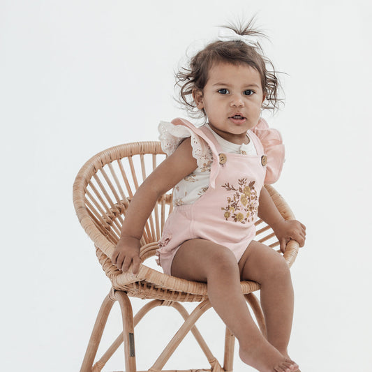 Aster & Oak - Posy Embroidered Playsuit