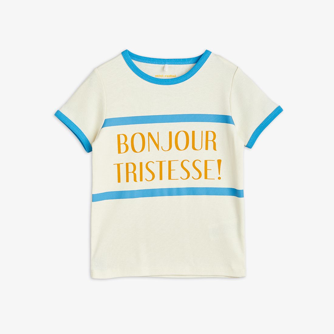 【LAST ONE】MINI RODINI - BONJOUR TRISTESSE T-SHIRT BLUE