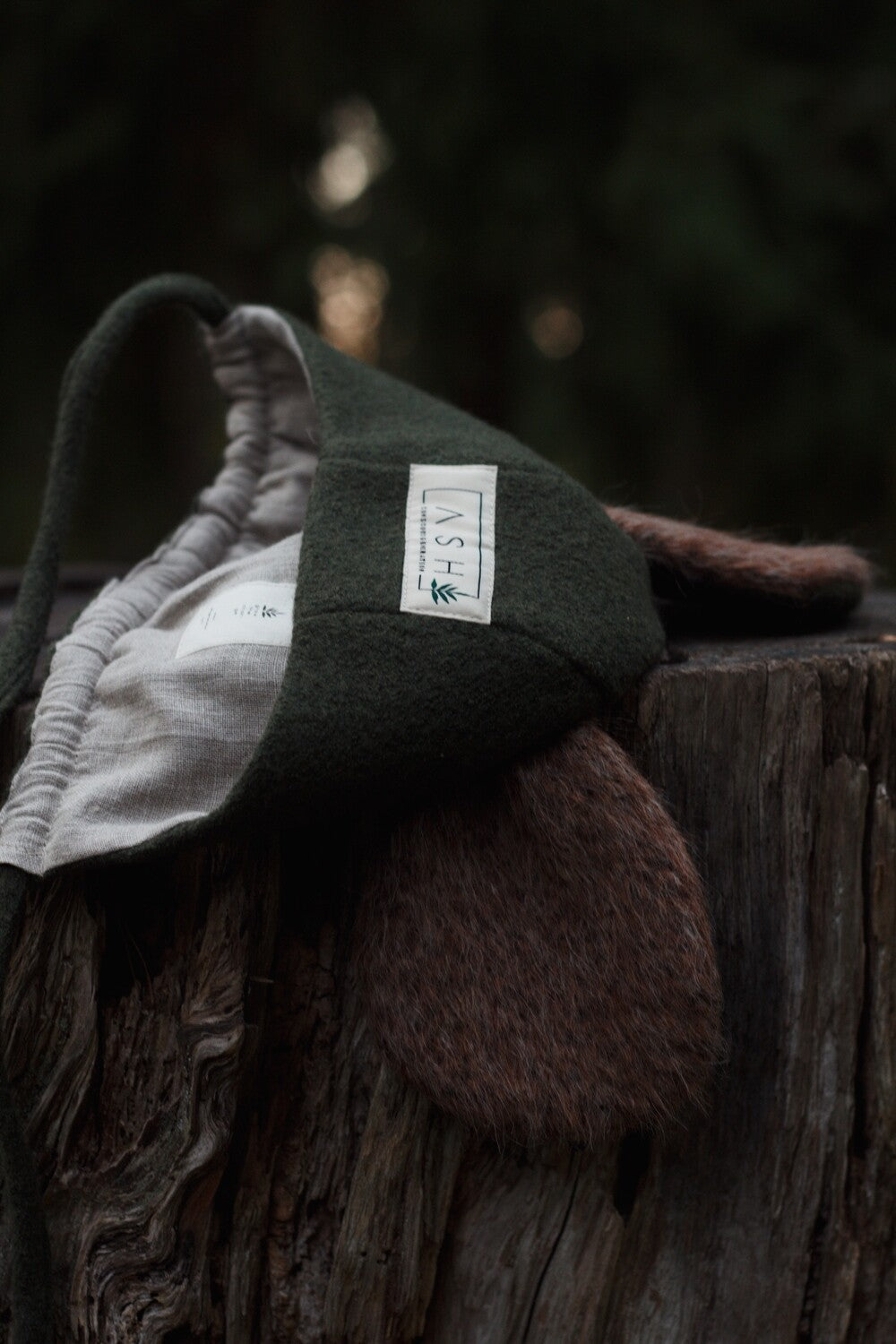 【LAST TWO】FOREST MOUSE WOOL BONNET