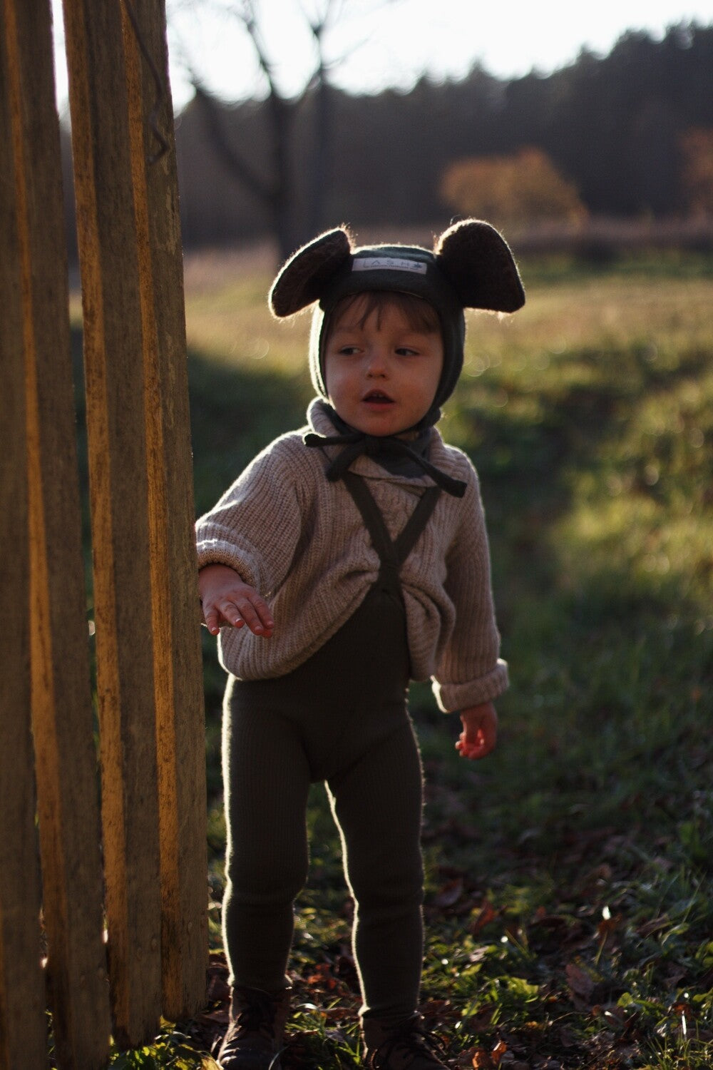 【LAST TWO】FOREST MOUSE WOOL BONNET