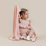 Aster & Oak - Pink Heart Knit Romper