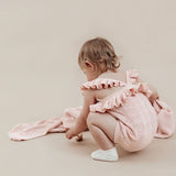 Aster & Oak - Pink Heart Knit Romper