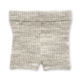 Knitted Rib Bike Shorts - Wheat