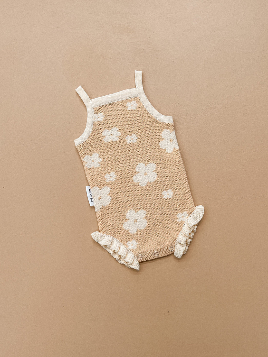 ZIGGY LOU - KNITTED FRILL BODYSUIT | BLOOM (MANGO)