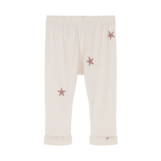 【LAST ONE】STUDIO BOHEME PARIS - LEGGINGS ROM POM / OFFWHITE STARFISH