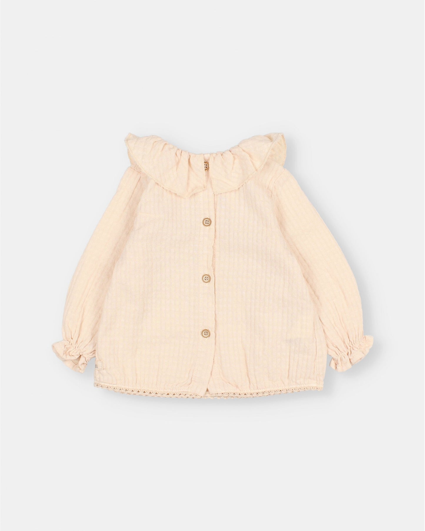 búho - BB SHEER CHECK BLOUSE