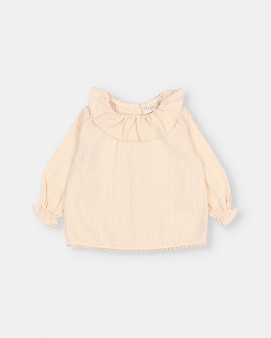 búho - BB SHEER CHECK BLOUSE