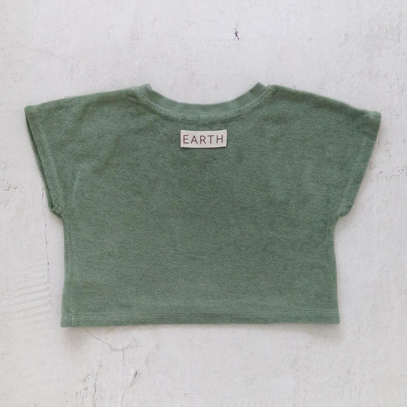 【LAST ONE】Cropped sweat / Green