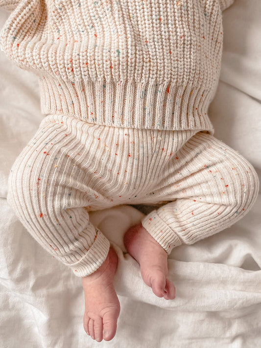 ZIGGY LOU - LEGGINGS | OATMEAL FLECK