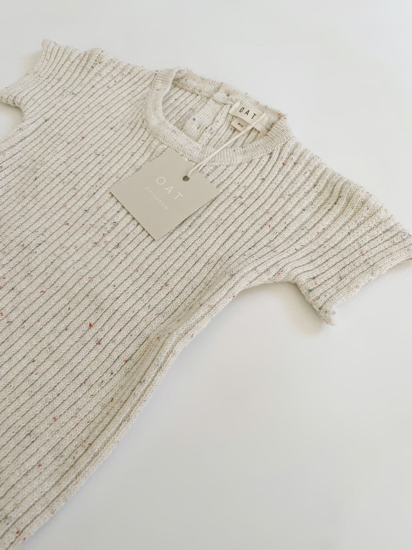 Oat Children - Sprinkle Ribbed Knit Tee Playsuit