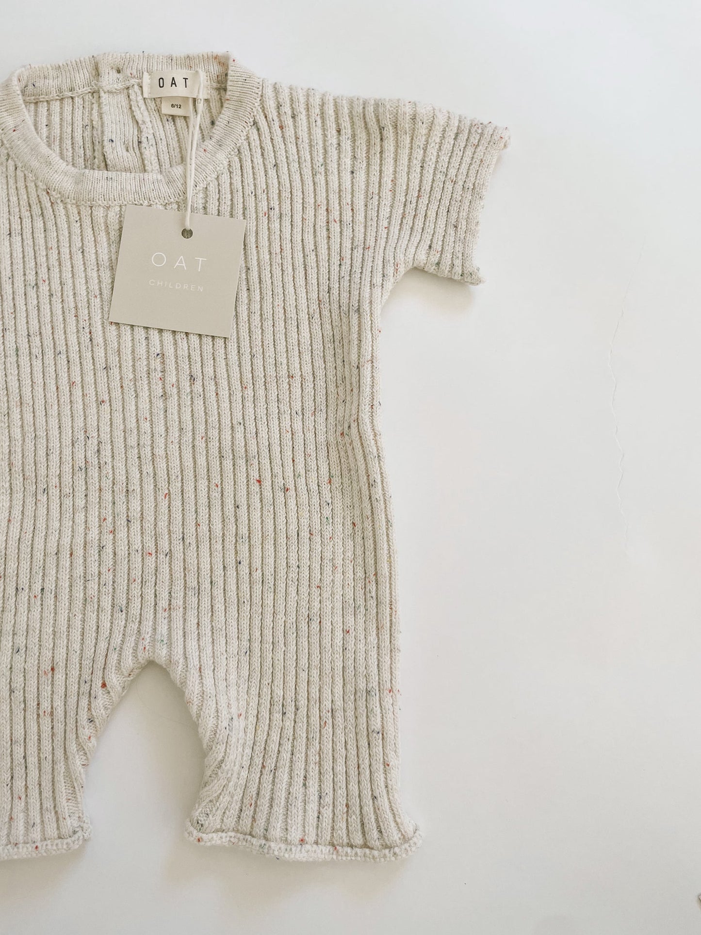 Oat Children - Sprinkle Ribbed Knit Tee Playsuit
