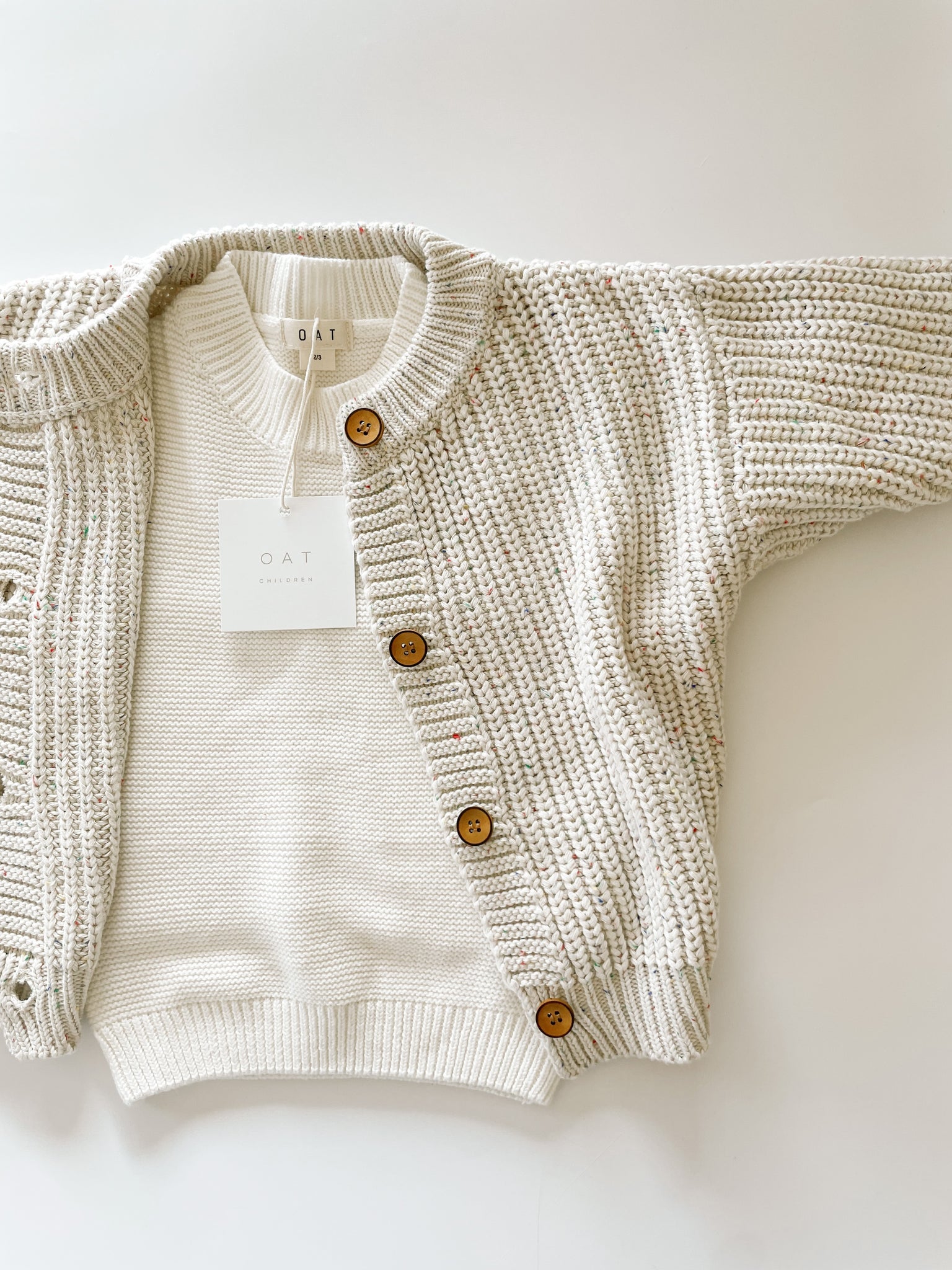 Oat Children - ' Sprinkle ' Chunky Cardigan – Engels Zimmer