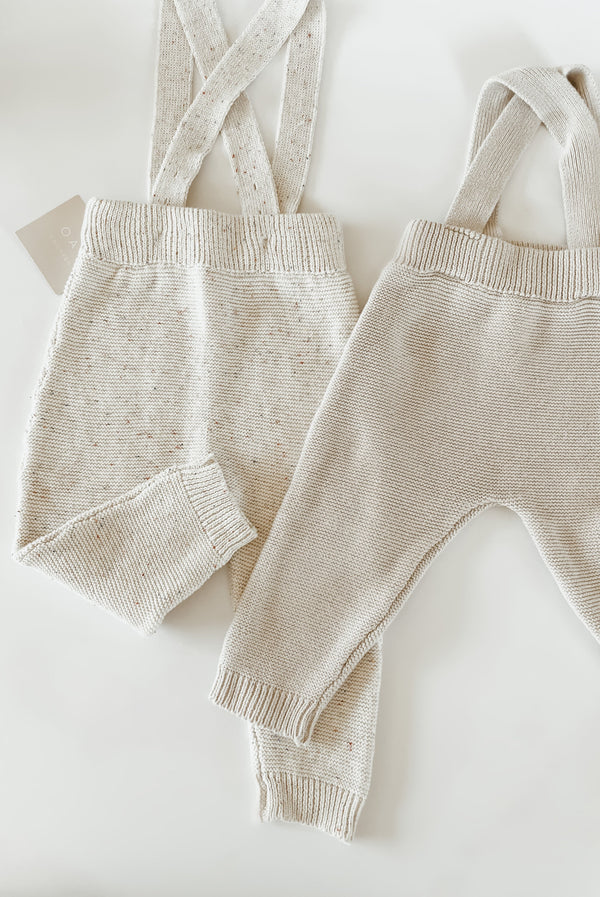 Oat Children - Sprinkle Knit Suspenders