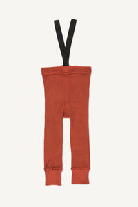 mile - lavastone red leggings with braces