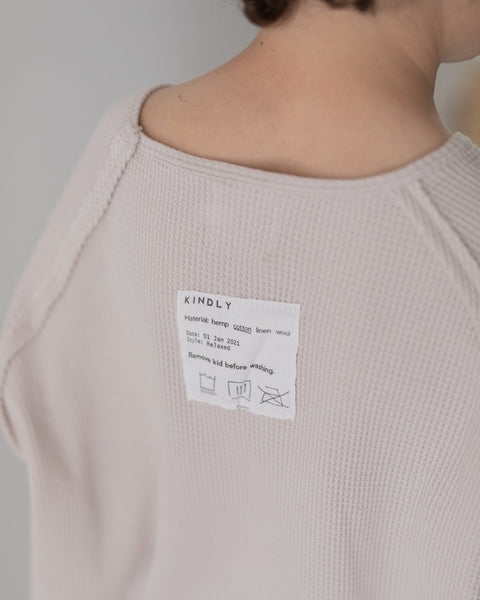 LAST ONE】KINDLY - slouch waffle top – Engels Zimmer