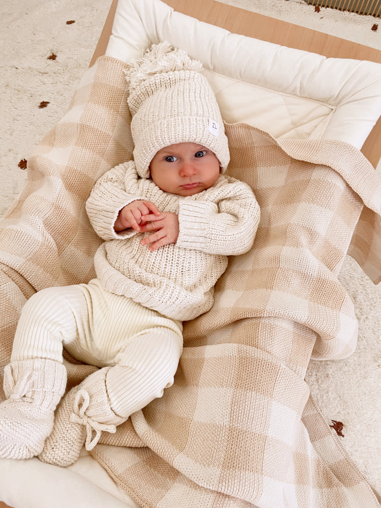 ZIGGY LOU - JUMPER | TEXTURED CHUNKY | HONEY