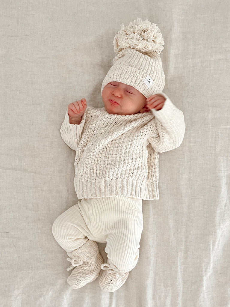 ZIGGY LOU - JUMPER | TEXTURED CHUNKY | HONEY